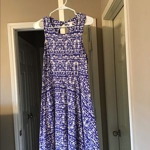 Blue And White Dress